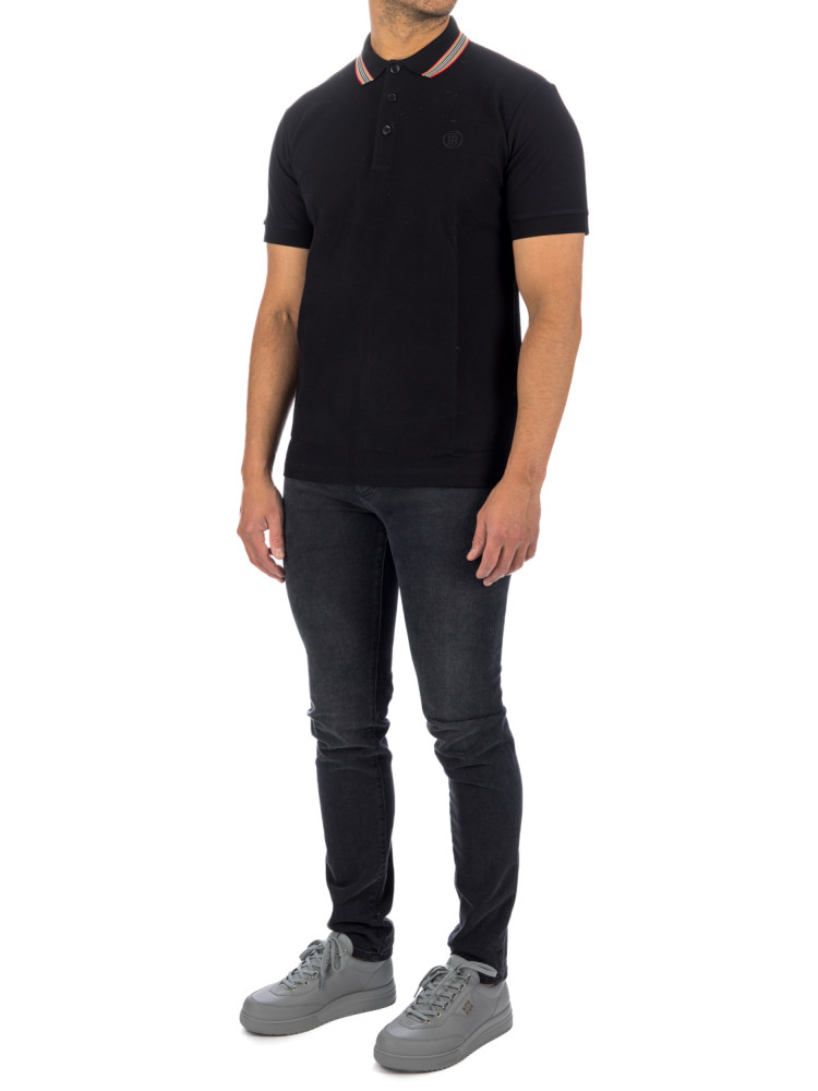 Polo-Shirt Burberry 'Pierson' TB Collar - Black