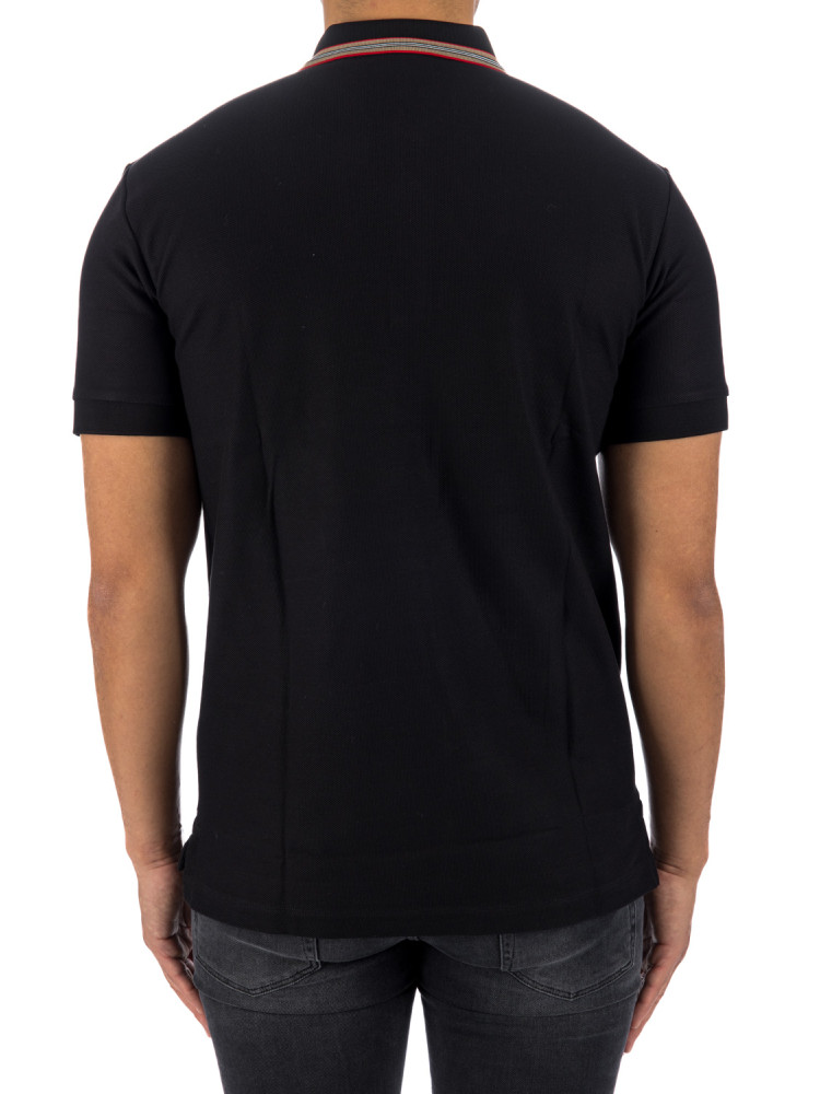 Polo-Shirt Burberry 'Pierson' TB Collar - Black