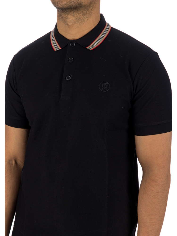 Polo-Shirt Burberry 'Pierson' TB Collar - Black