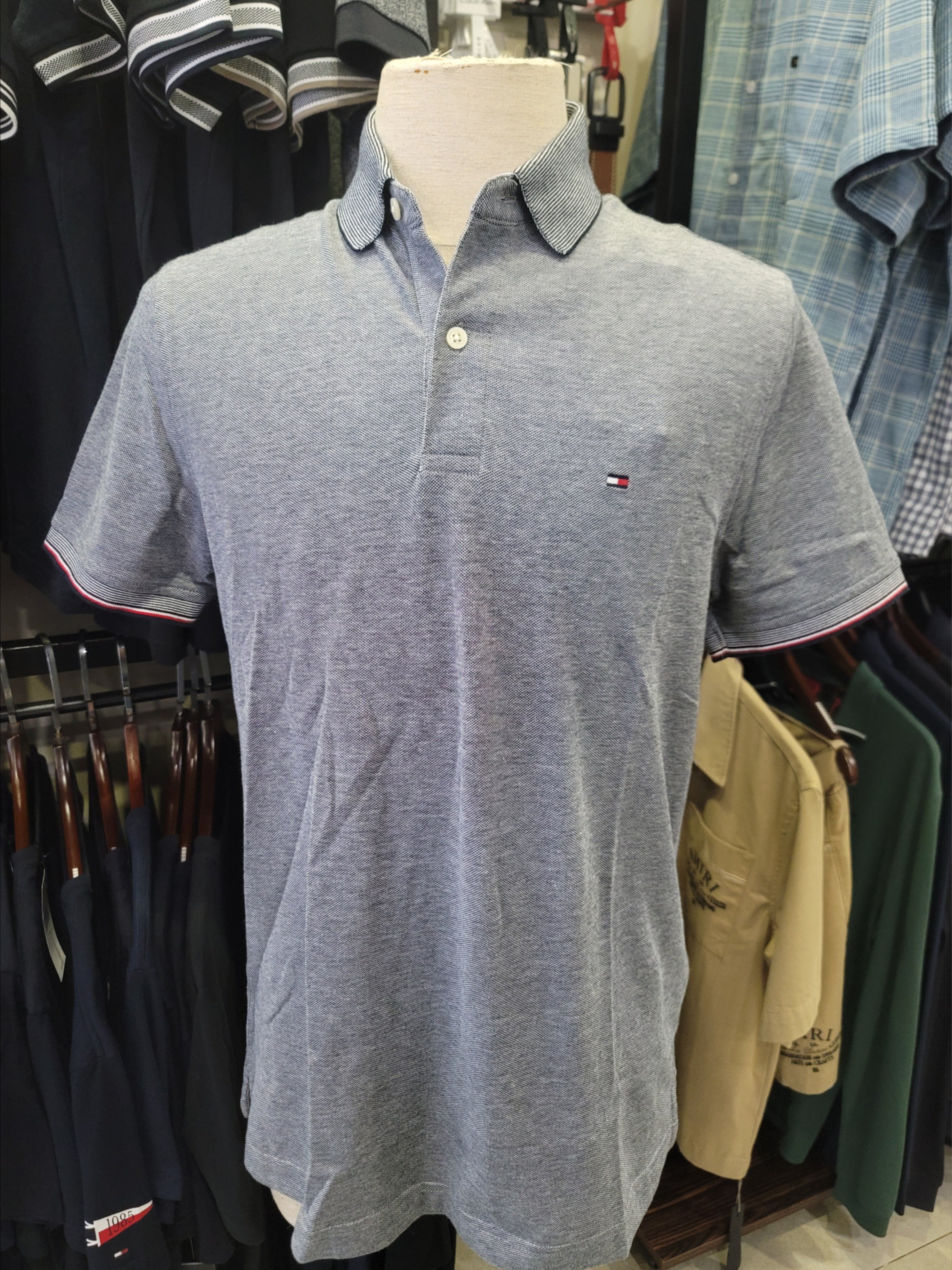 Polo Tommy Regular muối tiêu