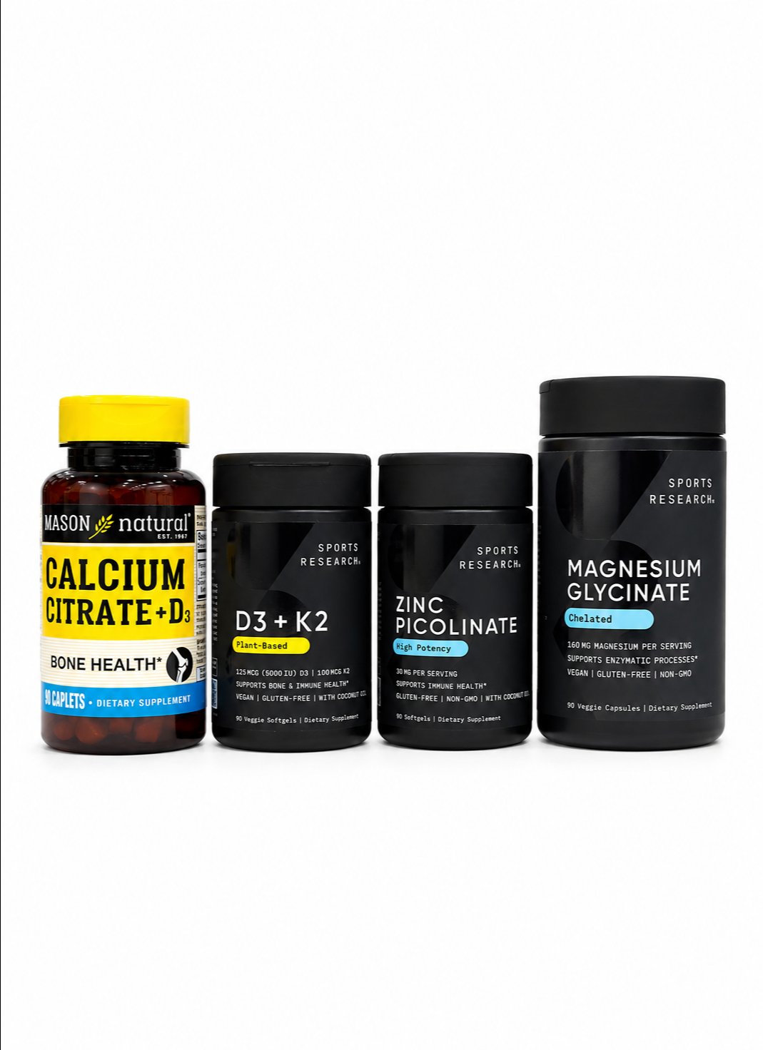 BỘ COMBO CHĂM SÓC SỨC KHỎE TOÀN DIỆN - GIẢM CHUỘT RÚT, TÊ TAY CHÂN, TĂNG ĐỀ KHÁNG, NGỦ NGON ( ZINC+MAGIE+CANXI+D3K2)