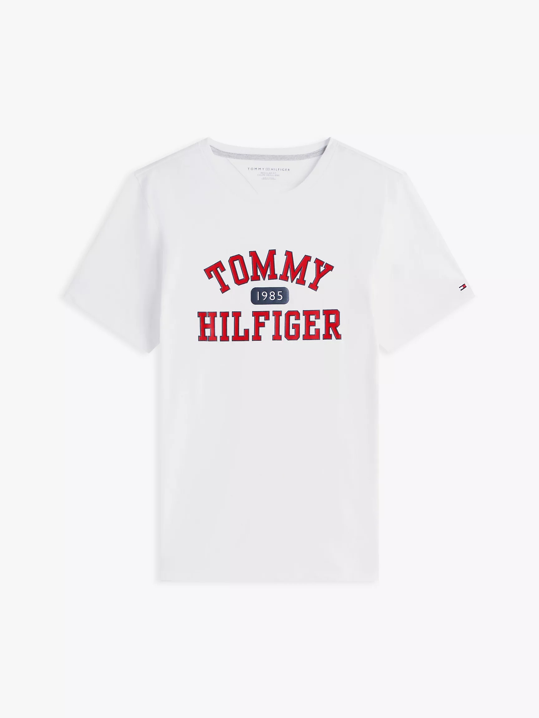 Áo Thun Tommy Hilfiger Tommy Varsity Logo - Optic White