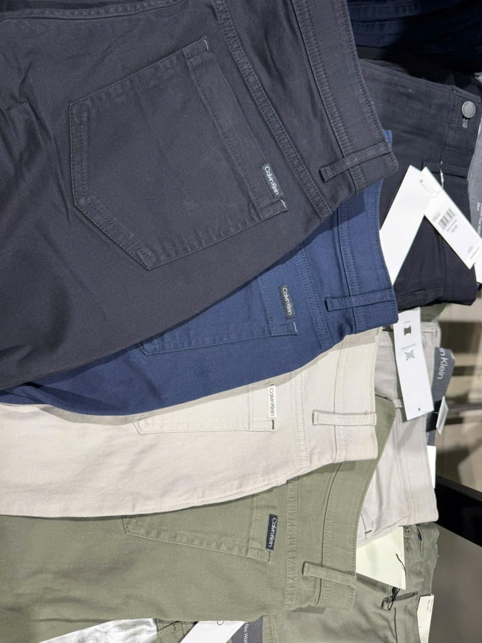 Pants Calvin Klein Slim Fit Infinite Flex Waist - Dark Sapphire