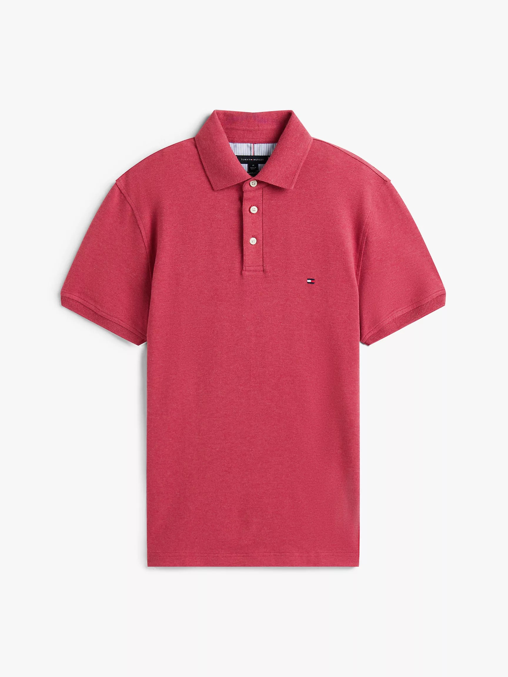 Polo Tommy Hilfiger Slim Fit Stretch Pique - Red Heather