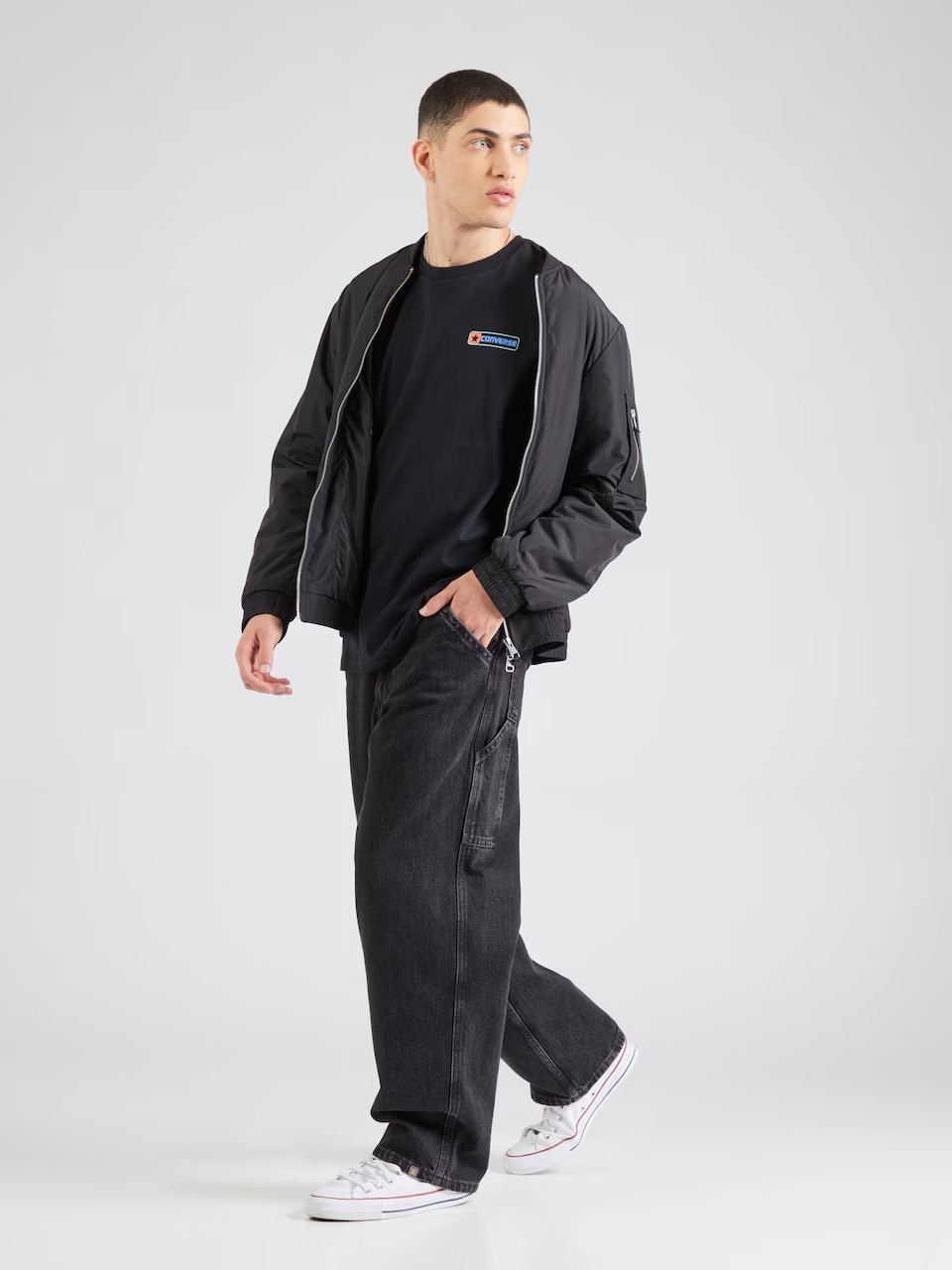 Converse Logo Back T-Shirt - Black