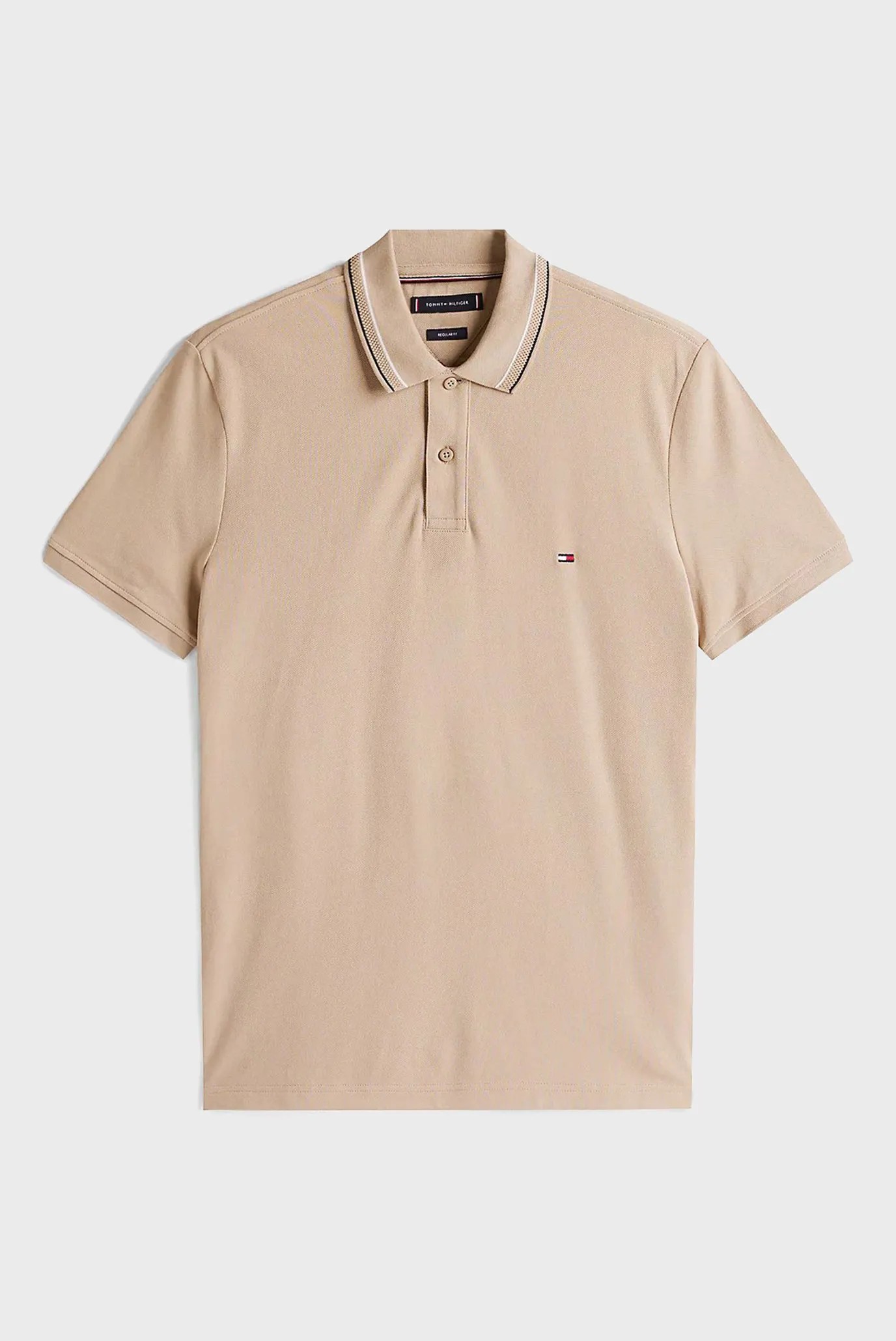 Polo Tommy Hilfiger Regular Fit Tipped Collar - Sandalwood