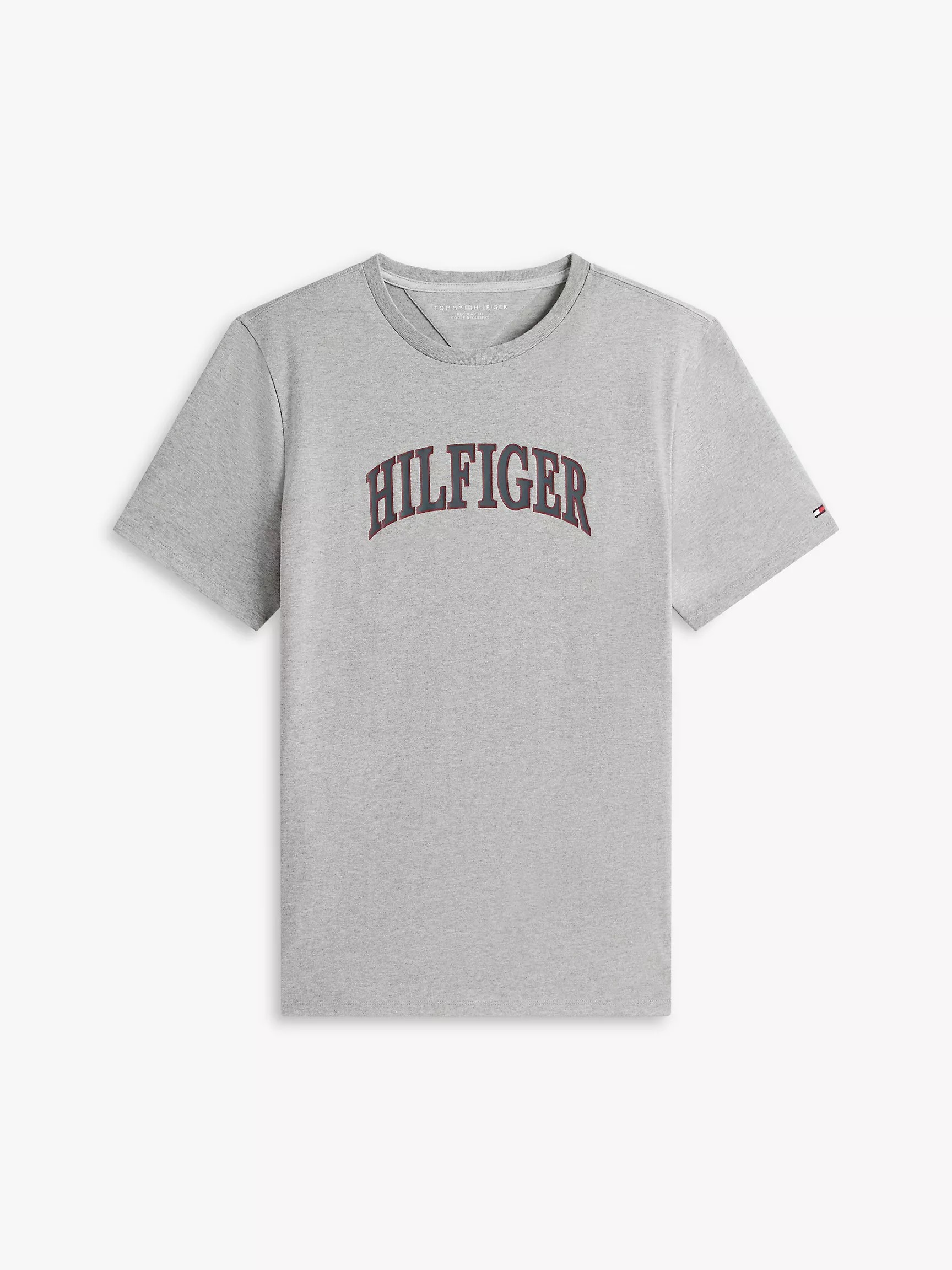 Áo Thun Tommy Hilfiger Arch Logo - Grey Heather