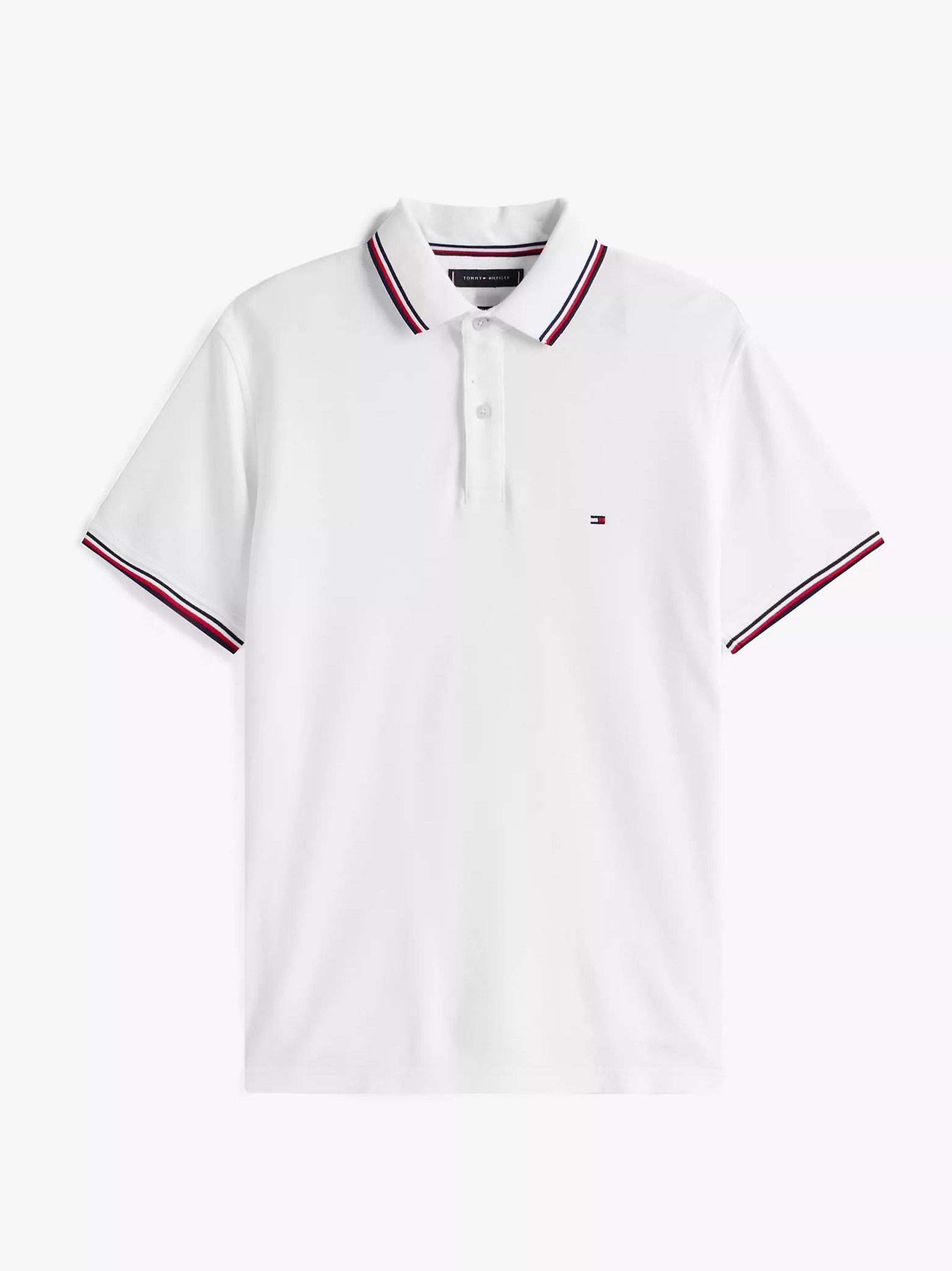 Polo Tommy Hilfiger Regular Fit Tommy Wicking - Fresh White