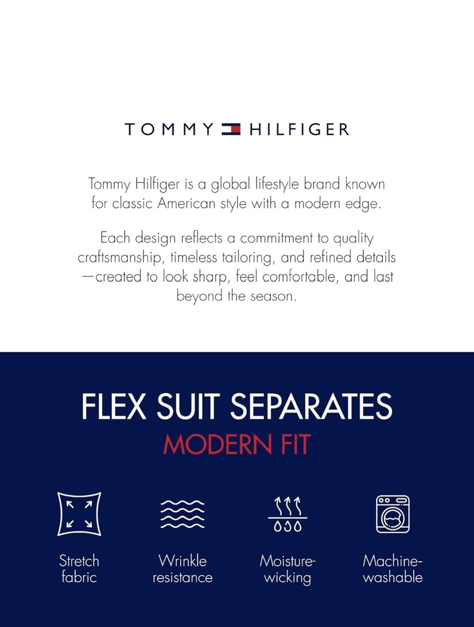 Suit Separates Tommy Hilfiger TH Flex Modern Fit - Charcoal
