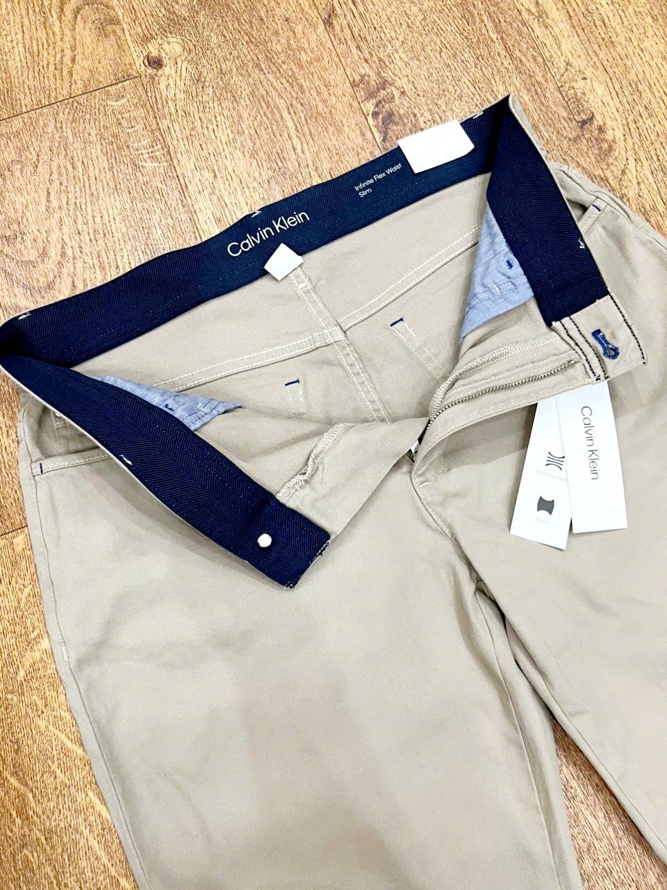 Pants Calvin Klein Slim Fit Infinite Flex Waist - Yellow