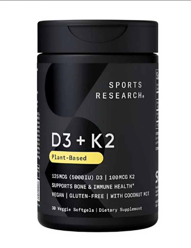 Vitamin D3+K2 Sports Research (30 viên)