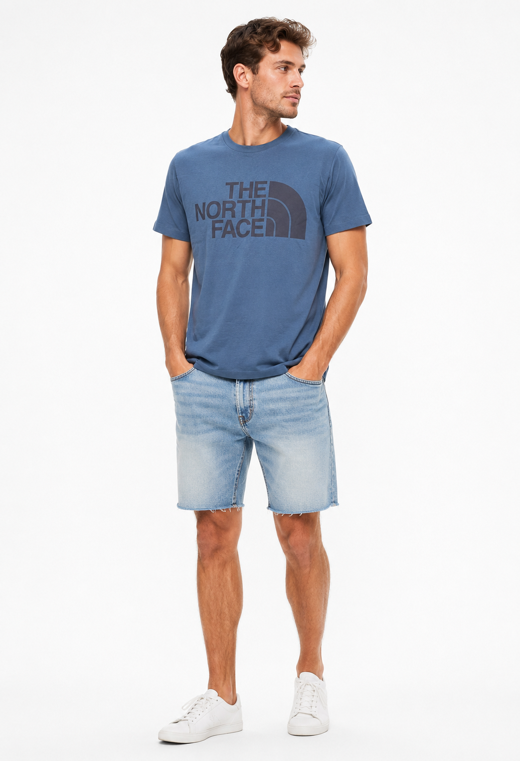 Thun North Face Xanh đậm chữ đen