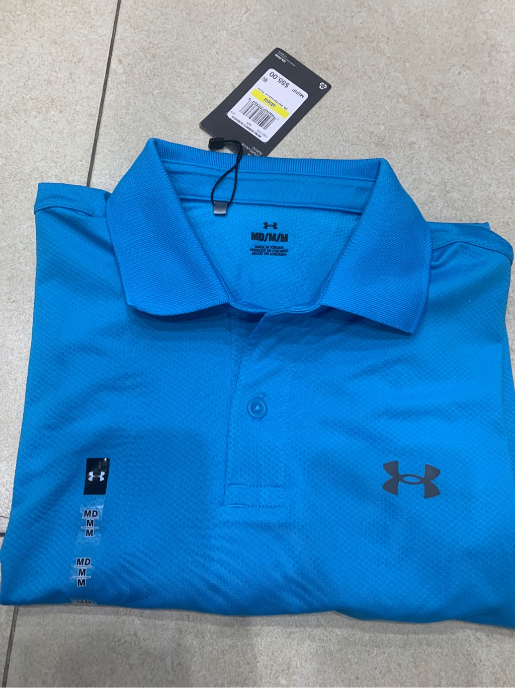 Áo Golf nam Under Armour Performance Polo - Xanh dương