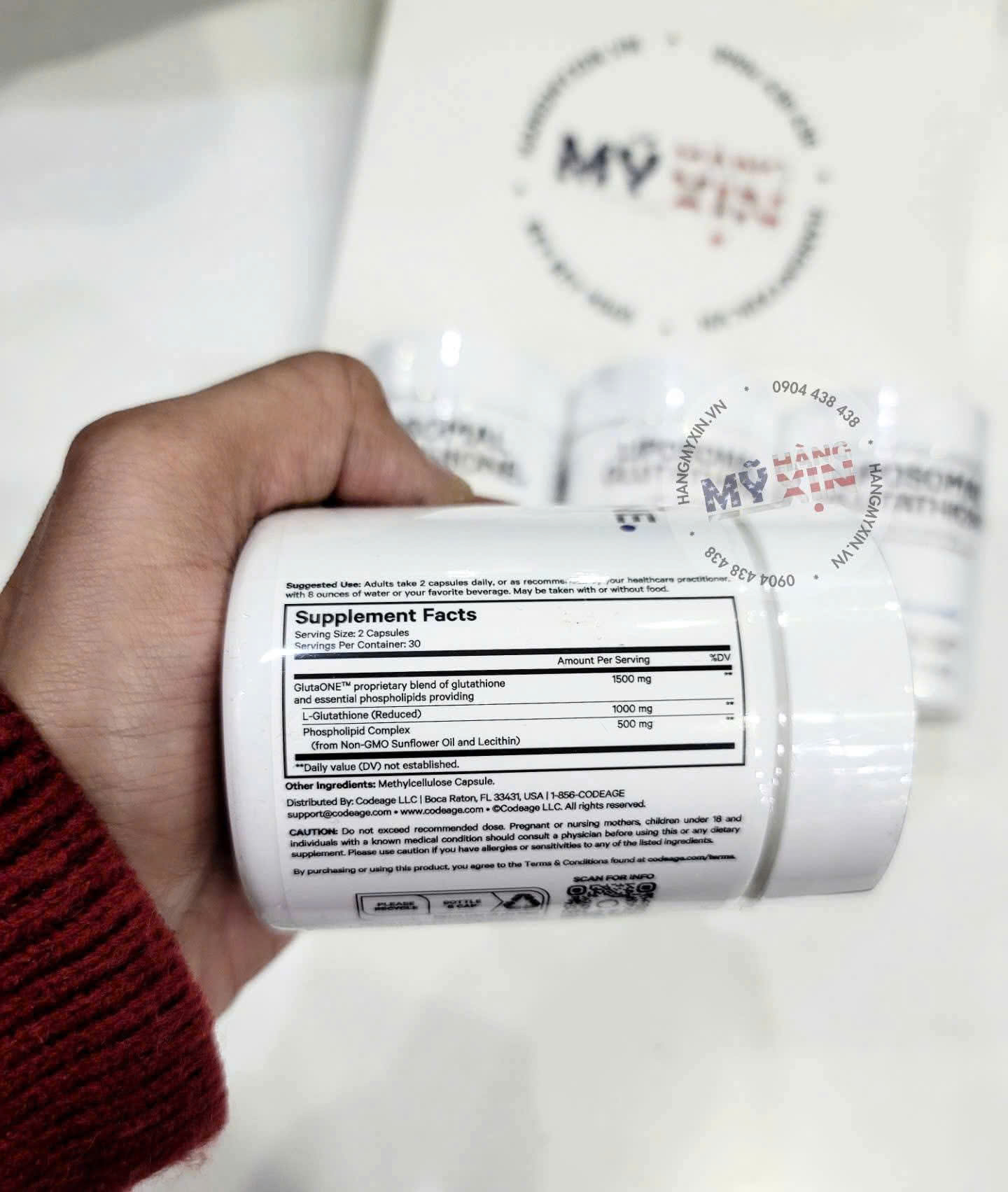 Viên uống trắng da Glutathione Code Age-1000mg