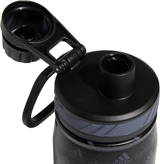 Bình giữ nhiệt Adidas Bos Mini Monogram 600ml - Black/Black/Grey Onix