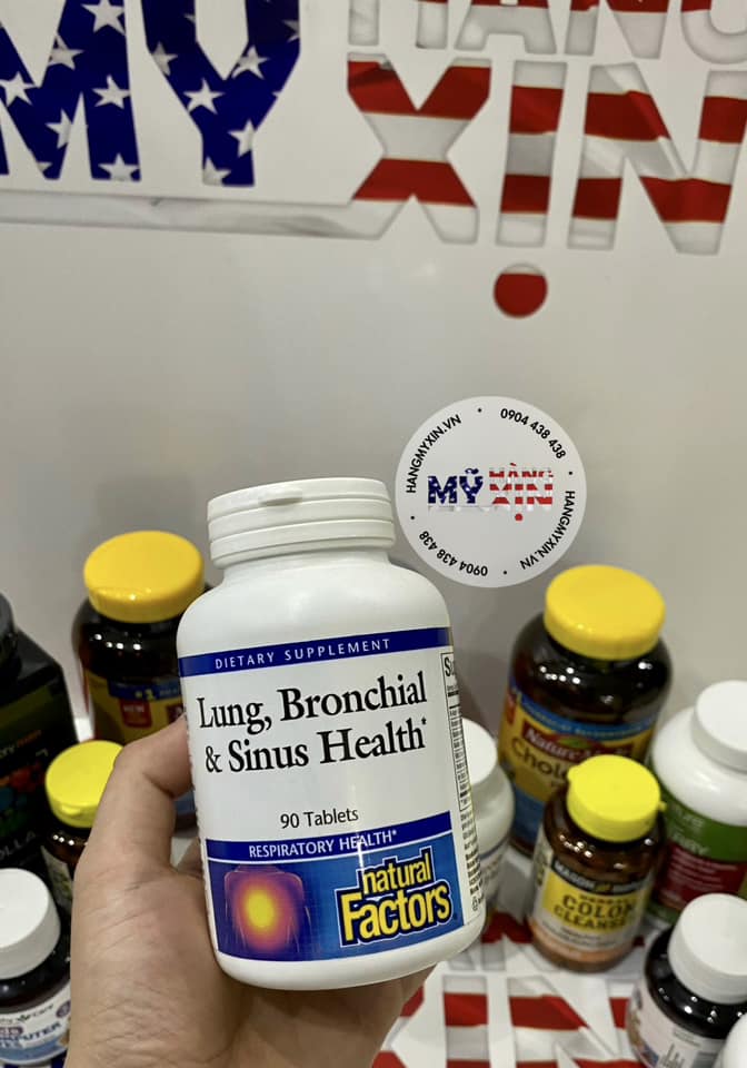 Bổ phổi Natural Factors Lung, Bronchial & Sinus Health - 90 viên