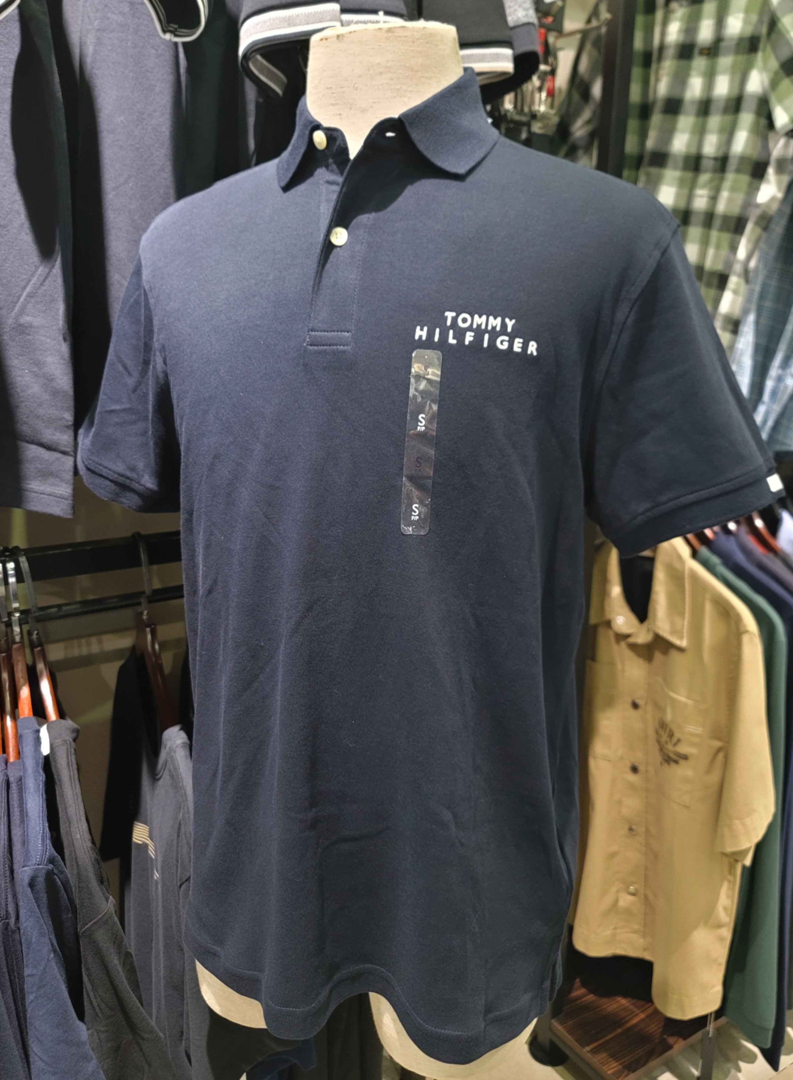 Polo Tomy Logo Ngực Navy