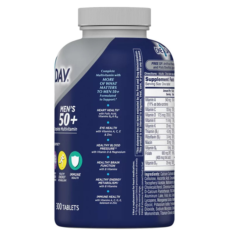 Vitamin tổng hợp Cho Nam Giới trên 50 tuổi One A Day Men 50+ - 300 viên