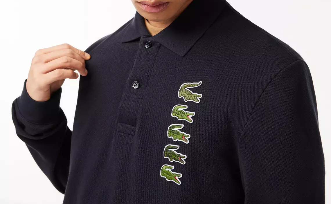 Polo Lacoste Seasonal Long Sleeve Classic Fit Chest Branding - Abimes