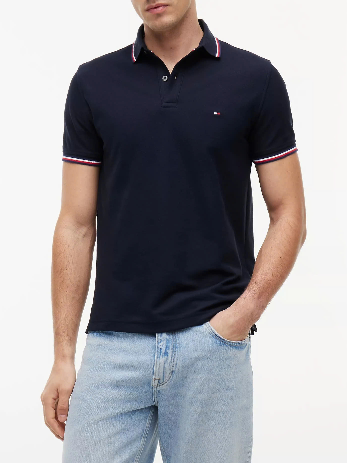 Polo Tommy Hilfiger Regular Fit Tommy Wicking - Navy