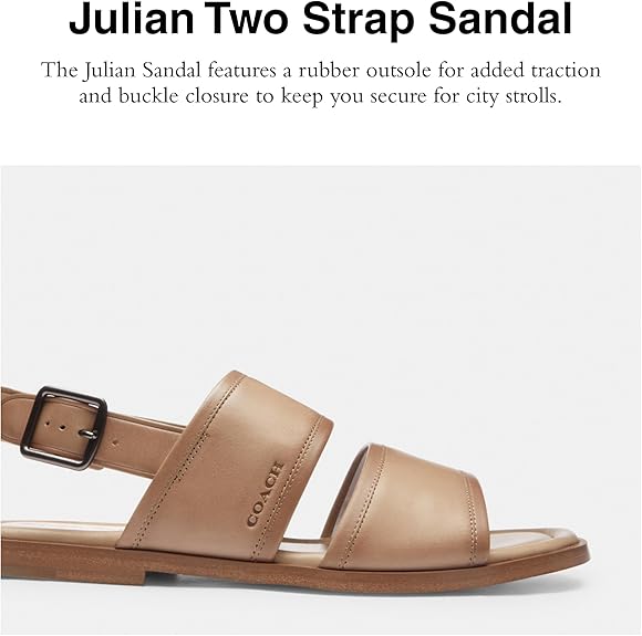 Sandal COACH Men's Julian Two Strap - Taupe