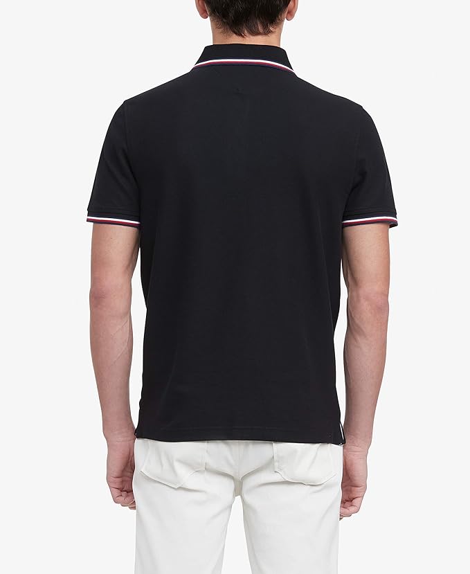 Polo Tommy Hilfiger Regular Fit Tommy Wicking - Black