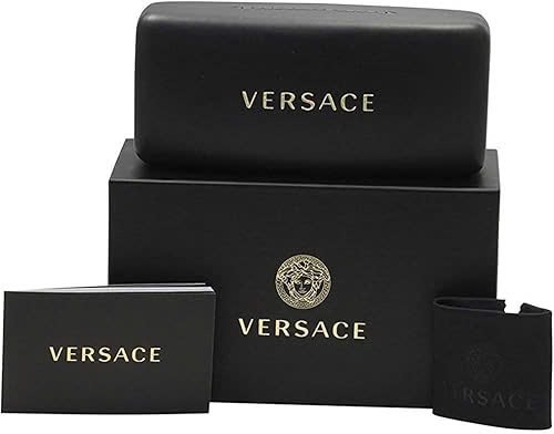 GỌNG KÍNH - Versace Men's VE3253 55mm Black Eyeglasses with Clear Demo Lens