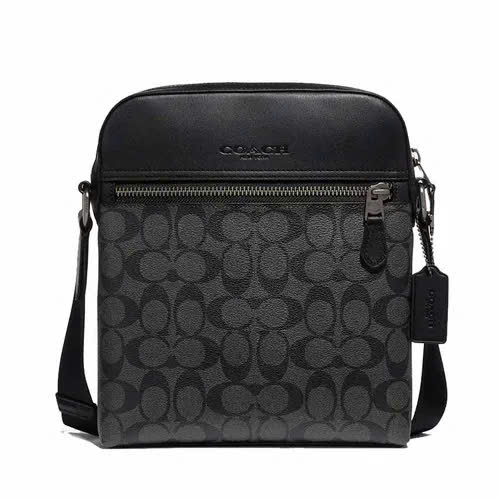 Túi Coach Nam Houston Flight Bag In Signature Canvas Charcoal