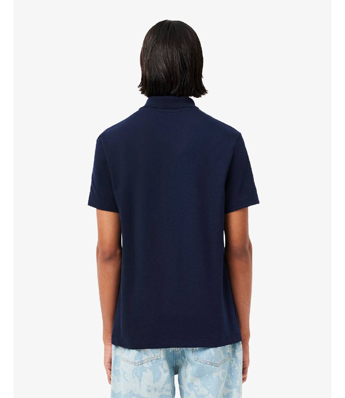 Polo Lacoste Regular Fit Cotton Blend - Navy