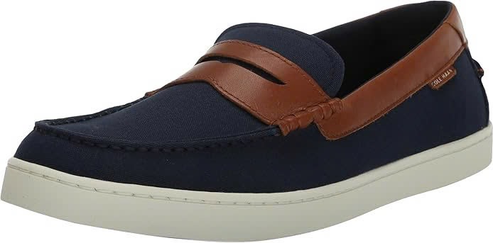 Loafer Cole Haan Nantucket Penny Txt - Navy Blazer Canvas/British Tan/Ivory