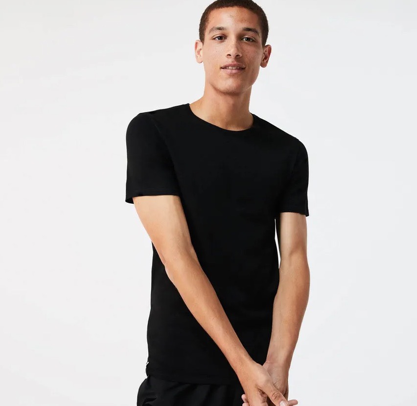 Lacoste T-shirt 3-pack | Regular Fit - Black