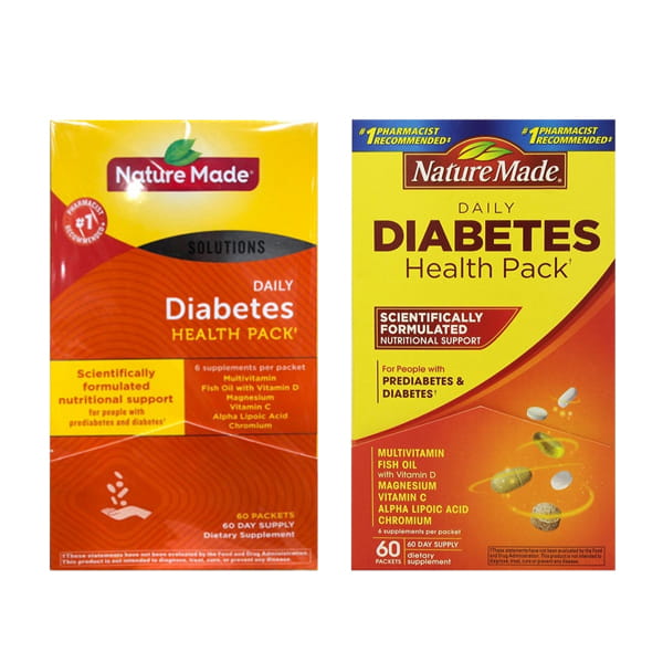 Điều Hòa Tiểu Đường Nature Made Diabetes Health Pack - 60 Gói