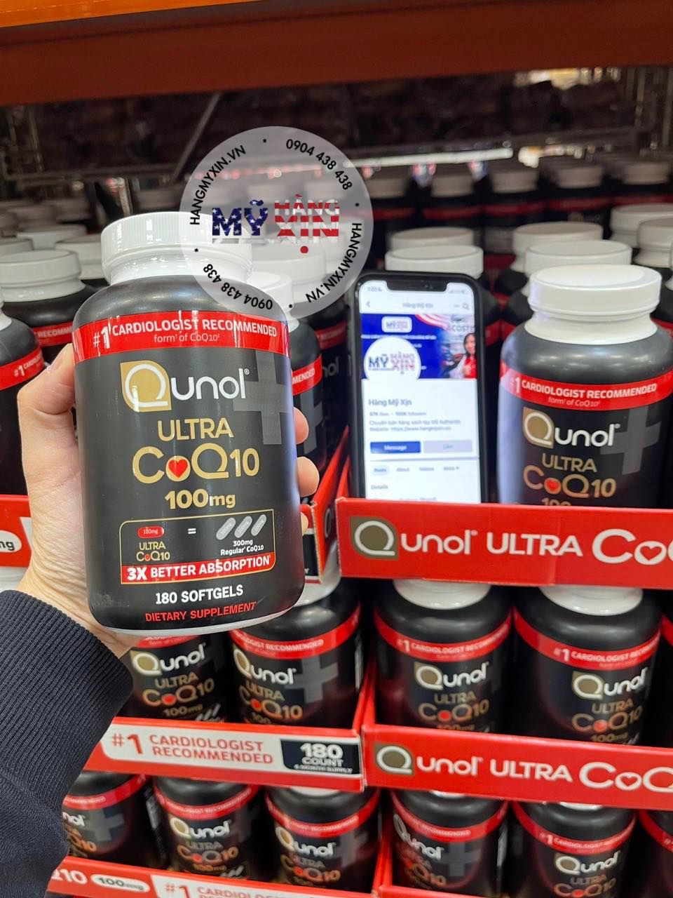 Viên uống bổ tim mạch Qunol Ultra CoQ10 3X Better - 180 viên
