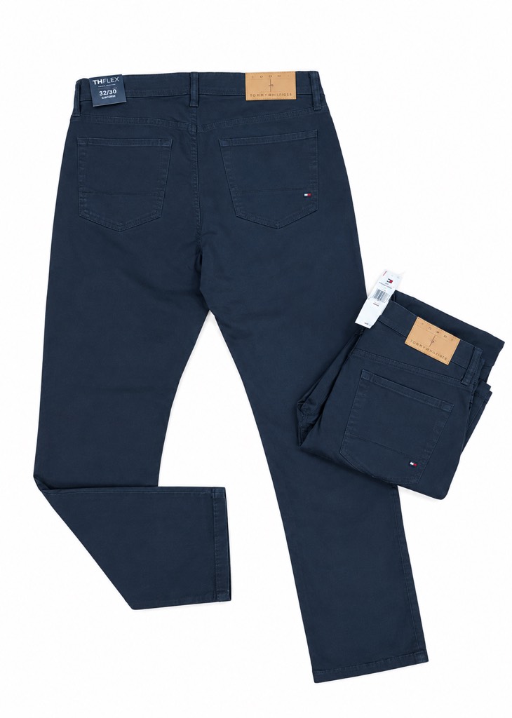 Khaki Tommy túi jean straight - Navy
