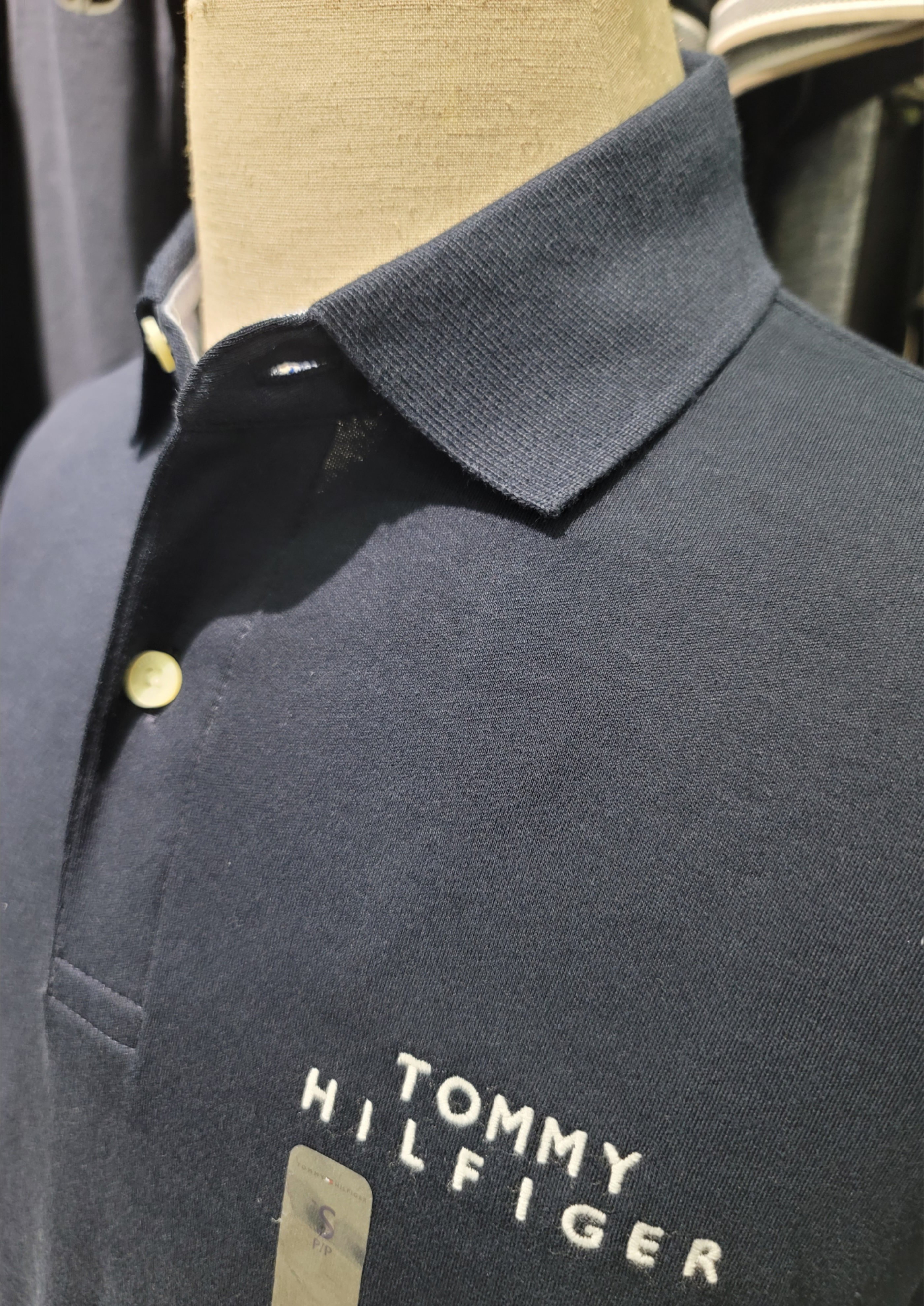 Polo Tomy Logo Ngực Navy