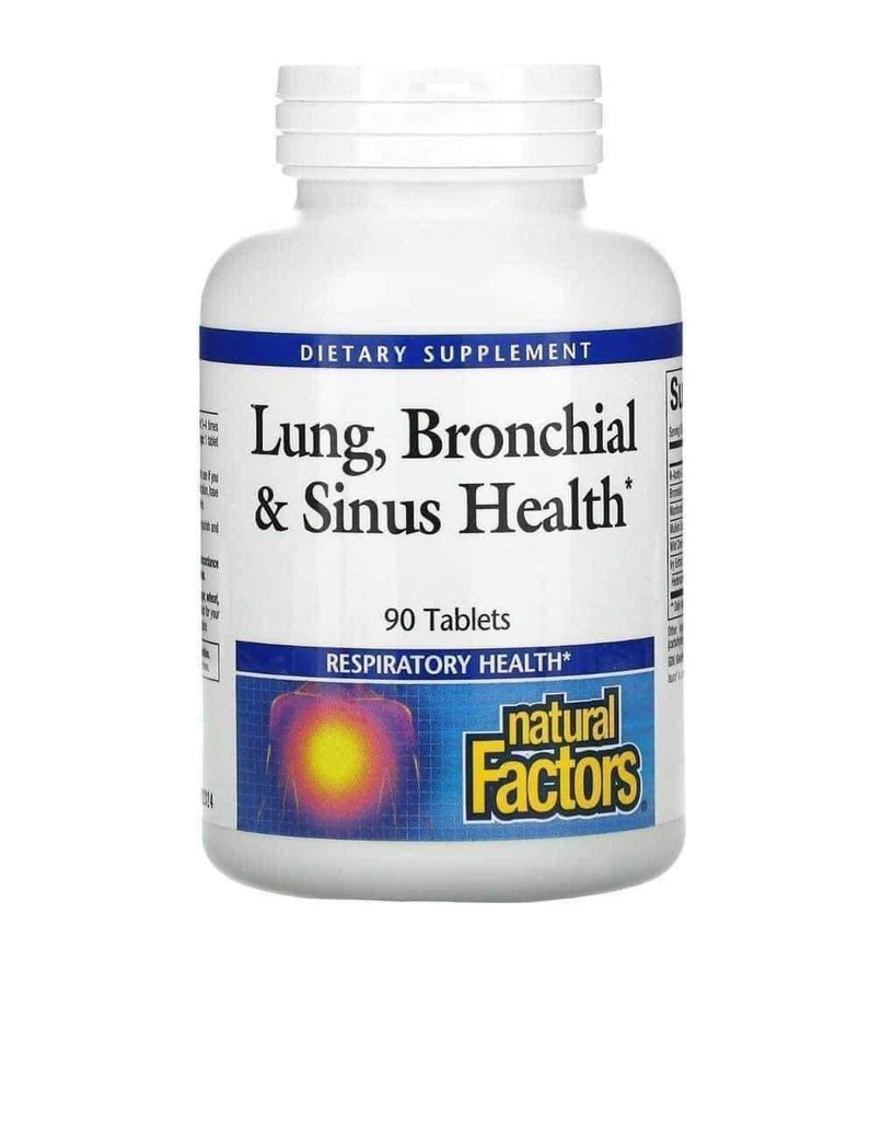 Bổ phổi Natural Factors Lung, Bronchial & Sinus Health - 90 viên