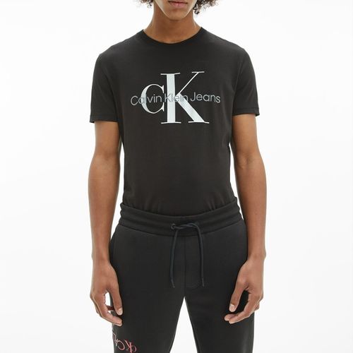 Áo thun nam Calvin Klein - Đen logo CK Jeans