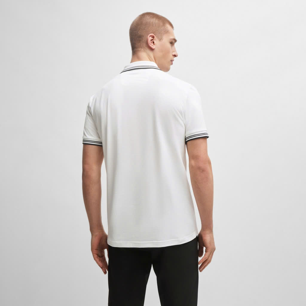 POLO BOSS PAUL CURVED WHITE