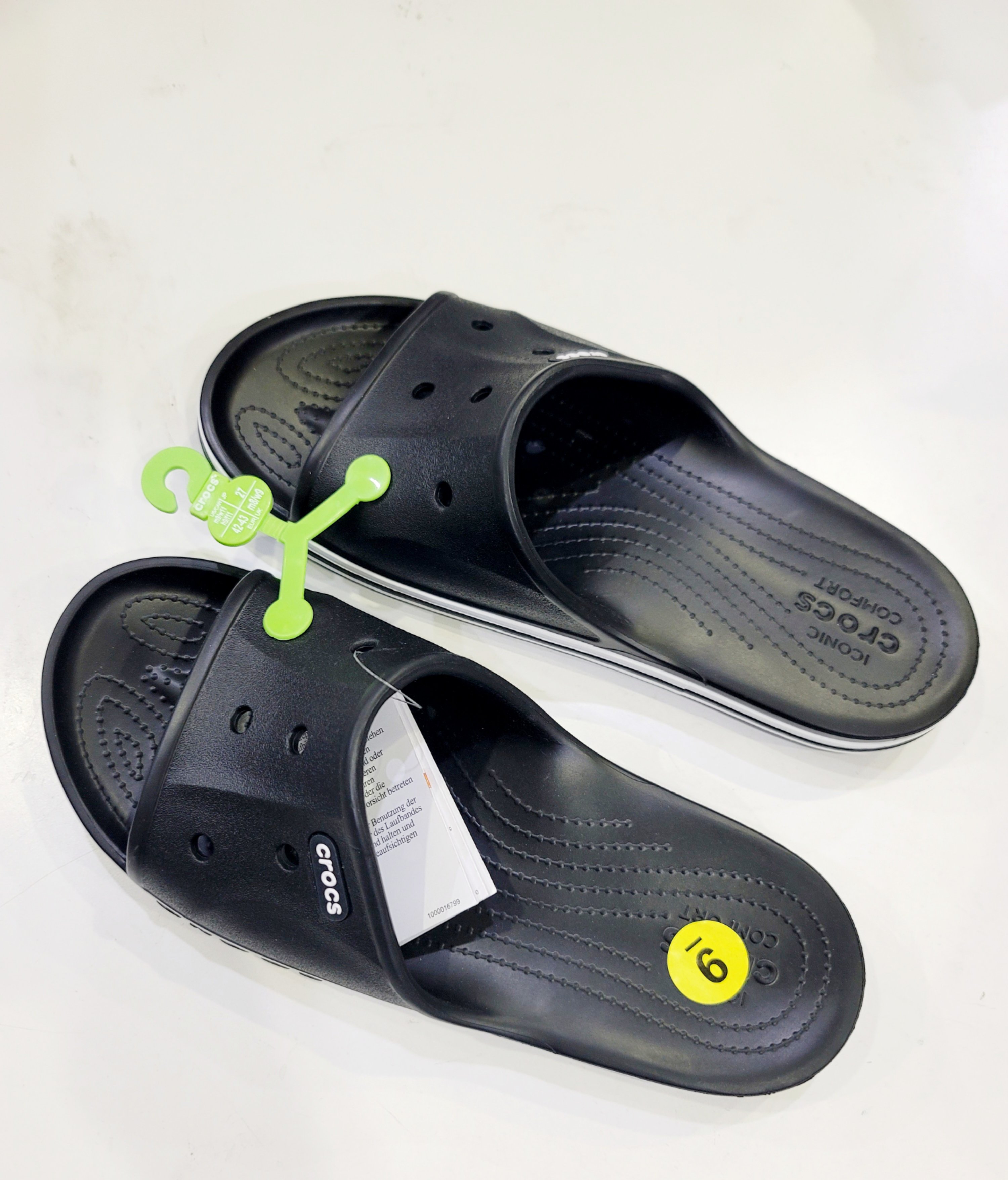 Dép Crocs Unisex Bayaband Slide - Black/White