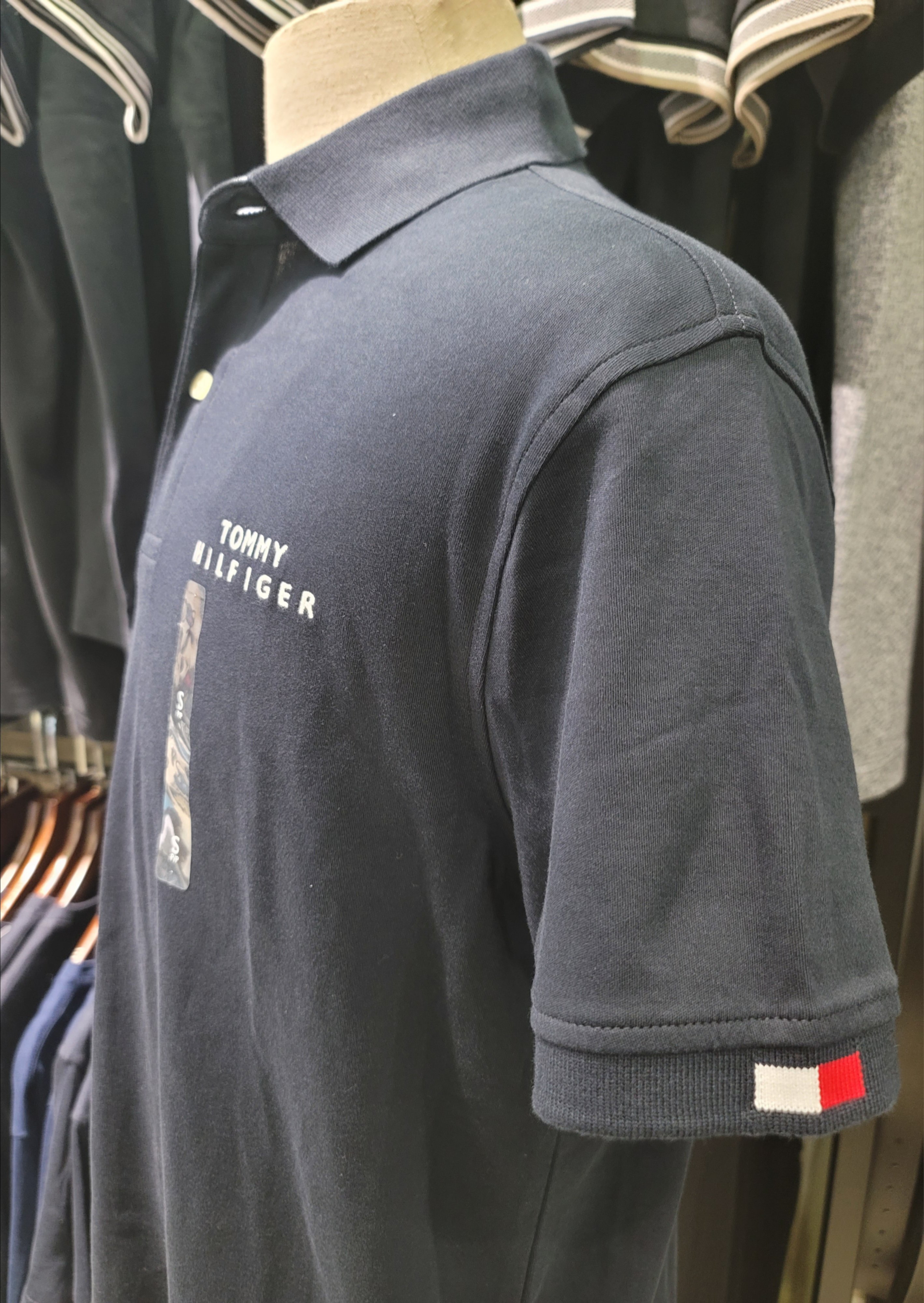 Polo Tomy Logo Ngực Navy