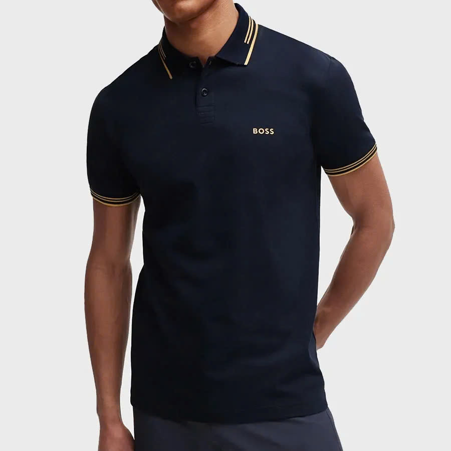 Polo BOSS Men's Paul Curved - Navy