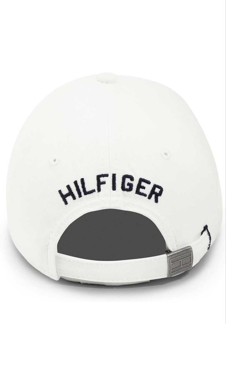 Mũ Tommy Hilfiger Cotton Billy Adjustable Flap Baseball - Classic White
