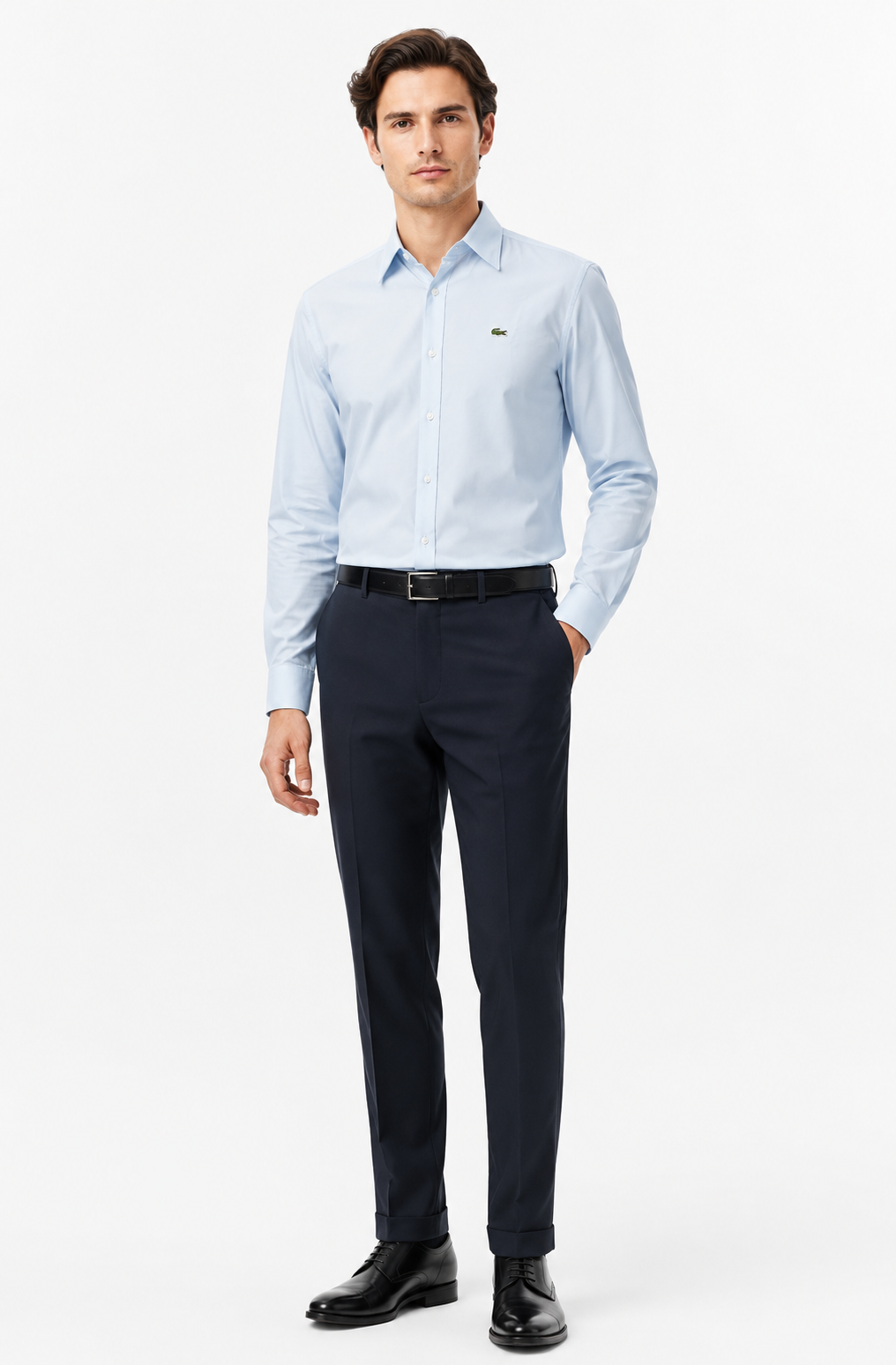 Sơ mi dài tay Lacoste - Blue