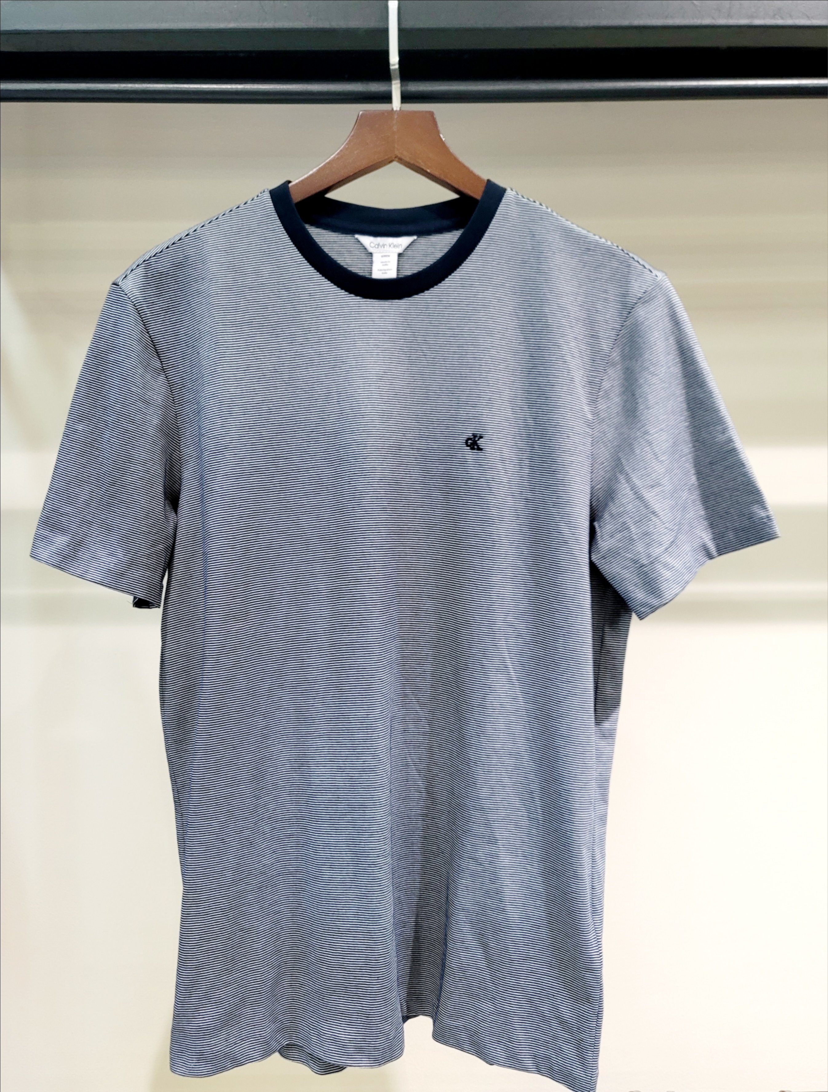 Thun calvin klein kẻ ngang nhỏ navy