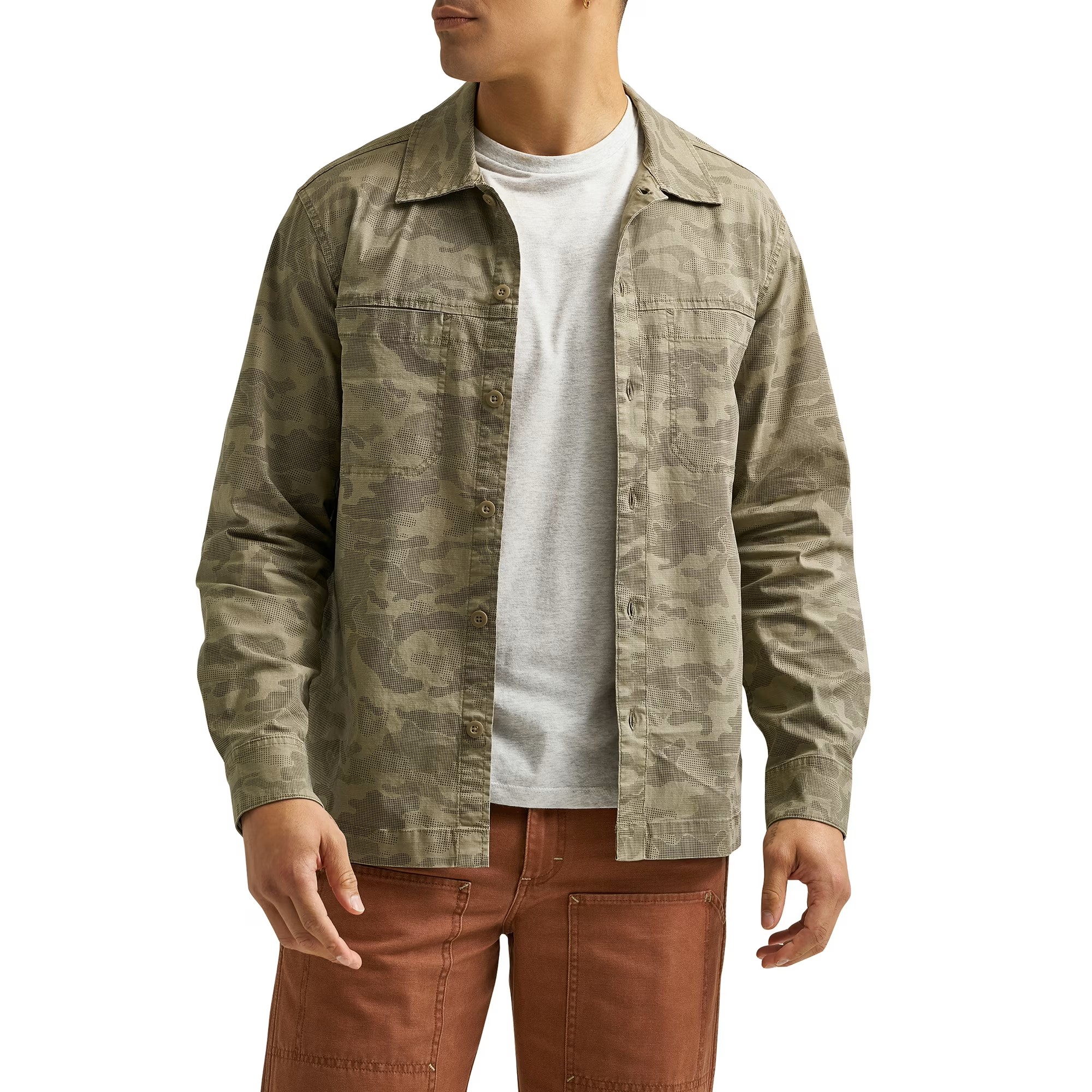 Áo sơ mi Wrangler® Men's Utility Shirt - Halftone Camo