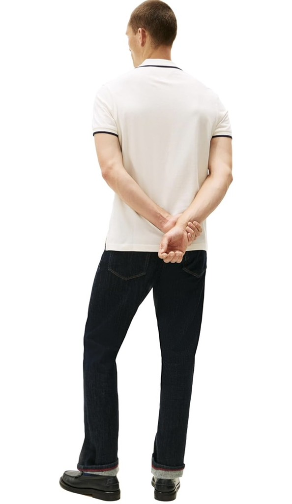 Polo Tommy Hilfiger with Embroidered Crest Design - White