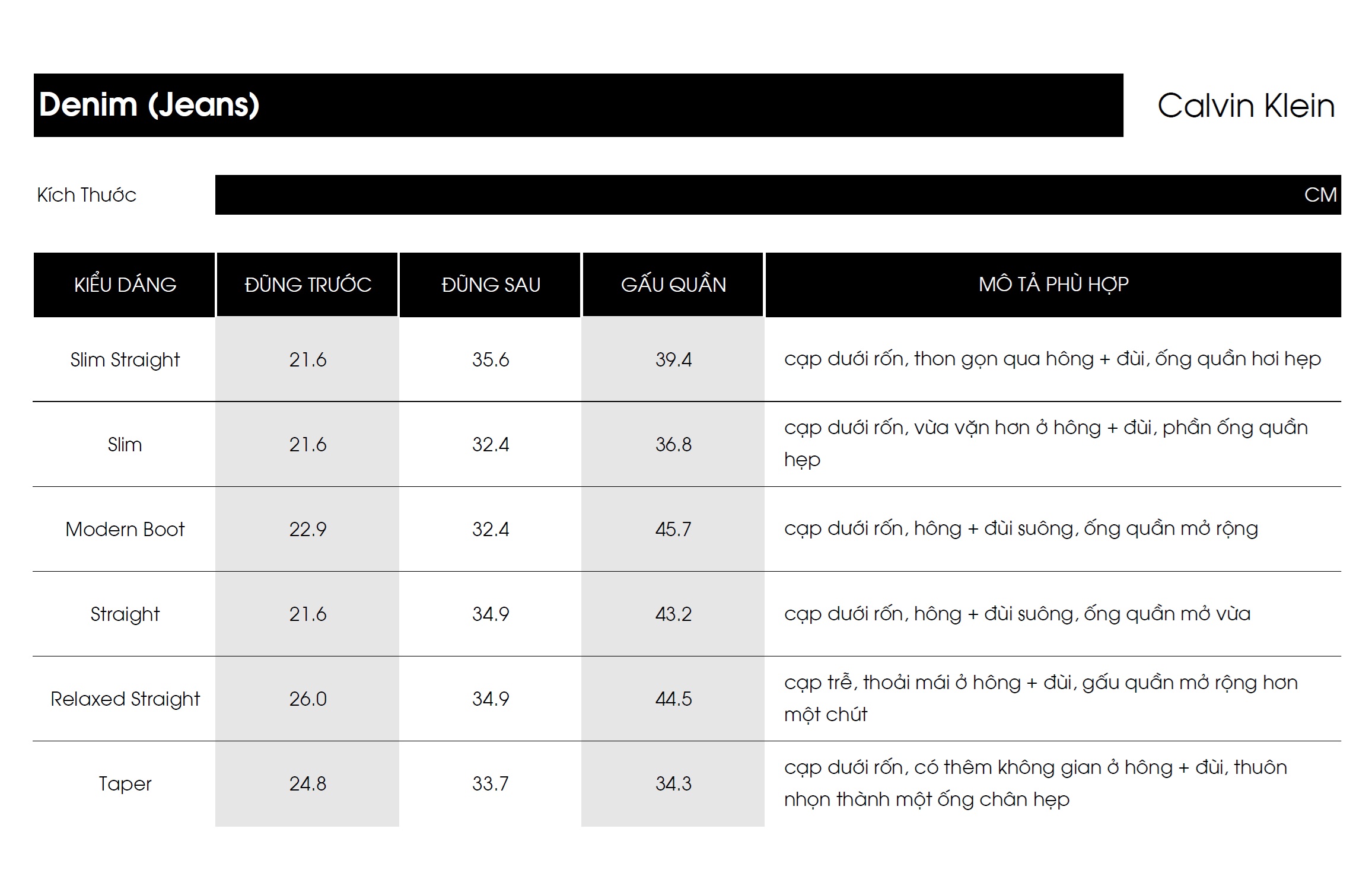 Jeans CK slim high stretch - Classic Black