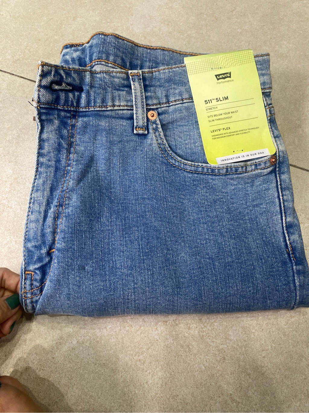 Quần Jean LEVIS 511 SLIM XANH BẠC