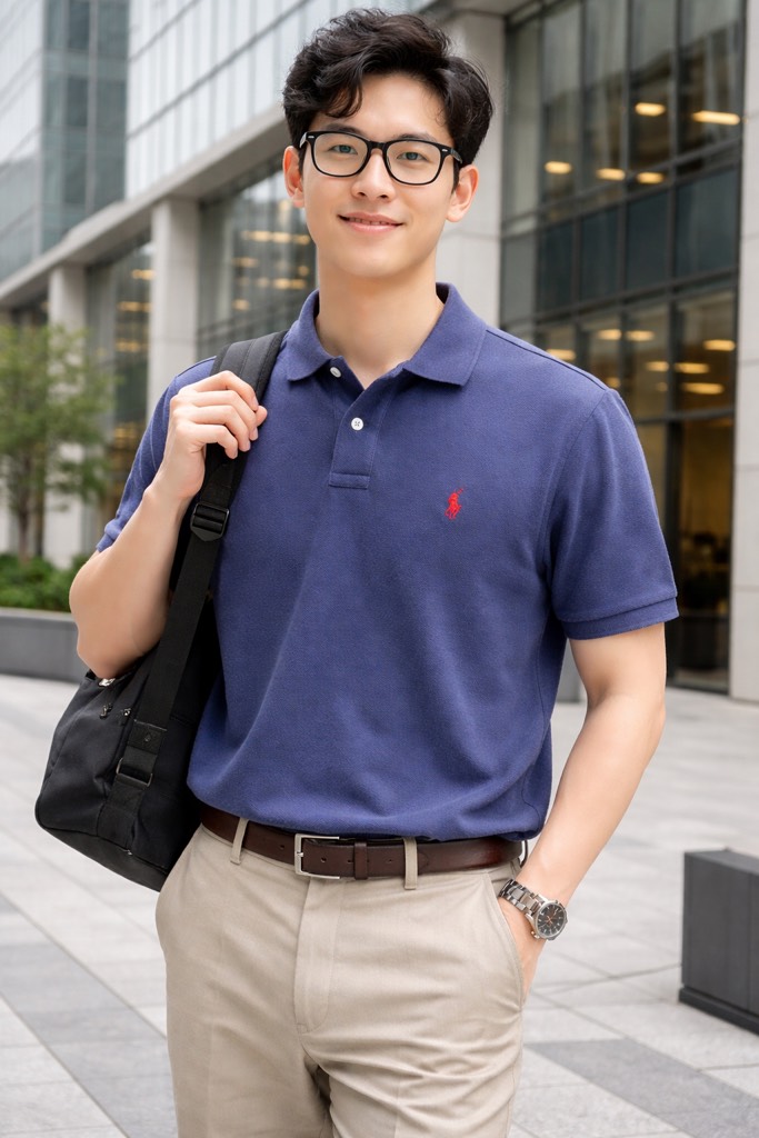 Polo Ralph Lauren The Iconic Mesh Custom Slim Fit - Navy/Red