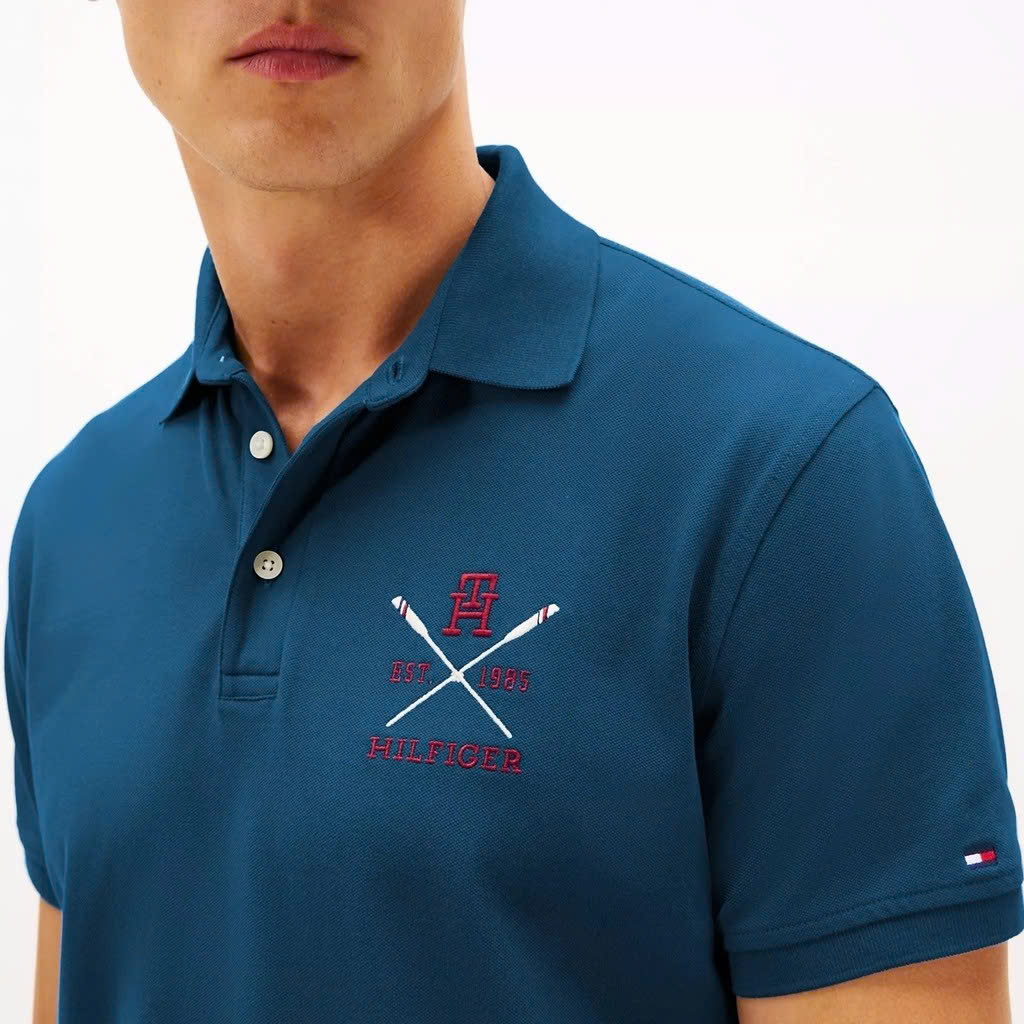 Polo Tommy Hilfiger Regular Fit Rowing Crew Logo - Deep Indigo